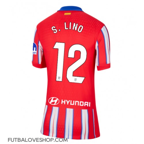 Dres Atletico Madrid Samuel Lino #12 Domáci pre Ženy 2024-25 Krátky Rukáv